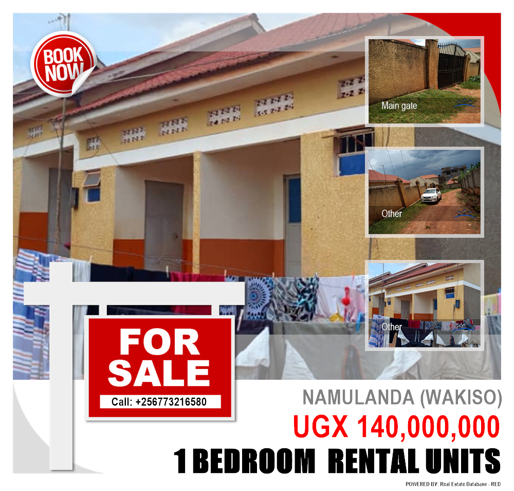 1 bedroom Rental units  for sale in Namulanda Wakiso Uganda, code: 217148