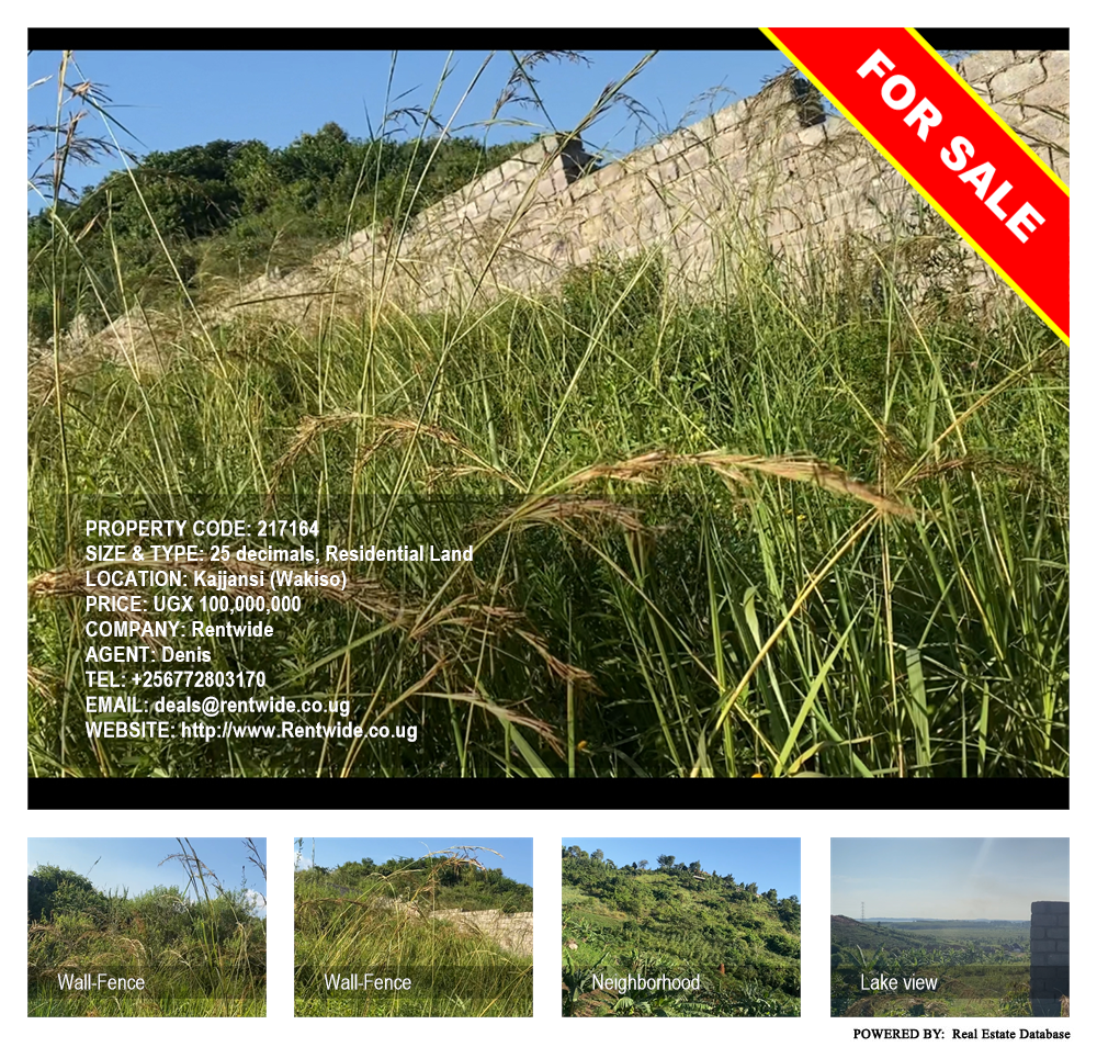 Residential Land  for sale in Kajjansi Wakiso Uganda, code: 217164