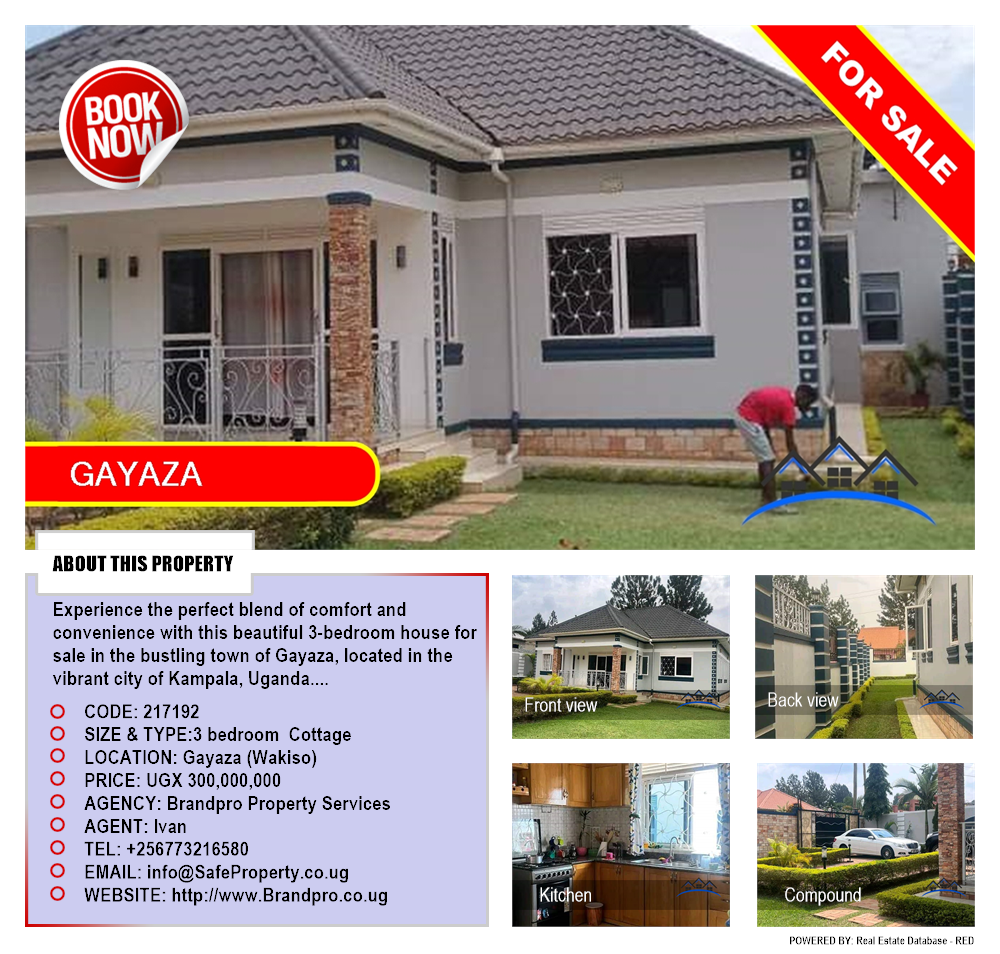 3 bedroom Cottage  for sale in Gayaza Wakiso Uganda, code: 217192