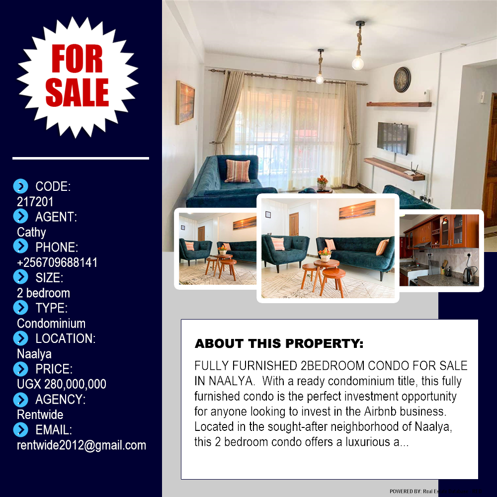 2 bedroom Condominium  for sale in Naalya Kampala Uganda, code: 217201