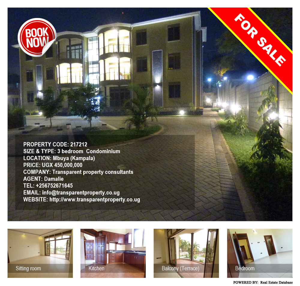 3 bedroom Condominium  for sale in Mbuya Kampala Uganda, code: 217212