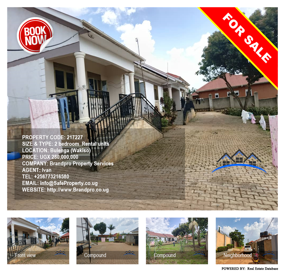 2 bedroom Rental units  for sale in Bulenga Wakiso Uganda, code: 217227