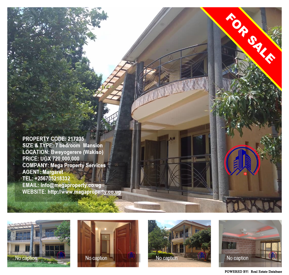 7 bedroom Mansion  for sale in Bweyogerere Wakiso Uganda, code: 217235