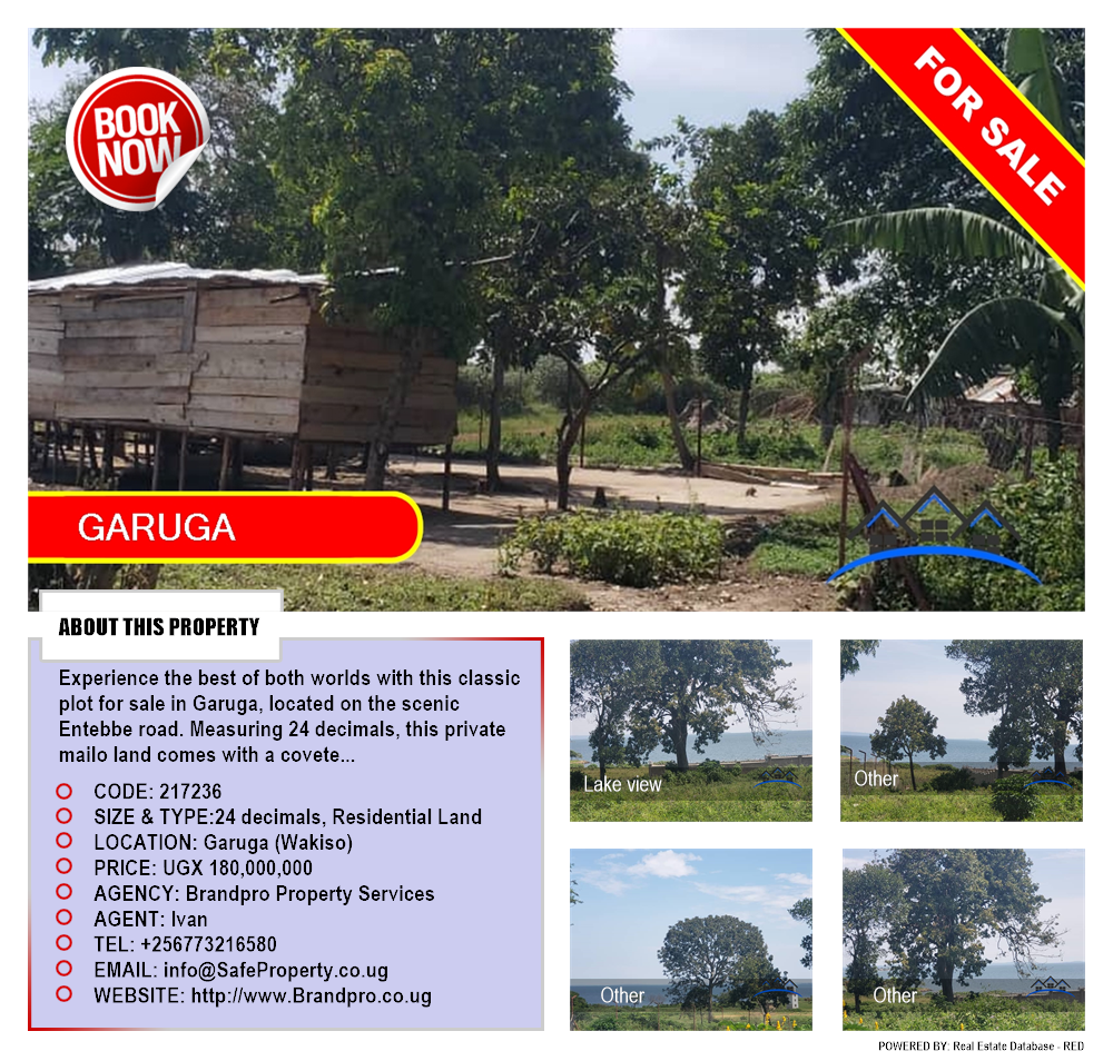 Residential Land  for sale in Garuga Wakiso Uganda, code: 217236