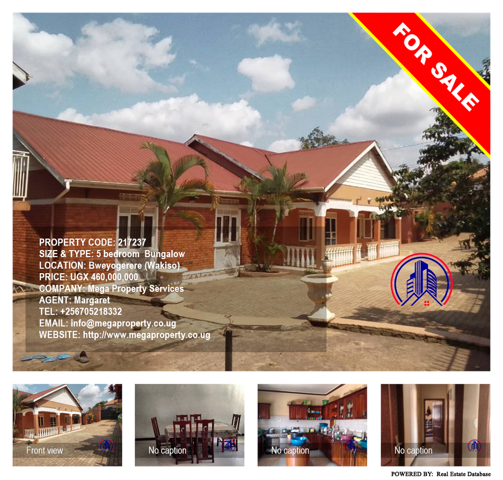 5 bedroom Bungalow  for sale in Bweyogerere Wakiso Uganda, code: 217237