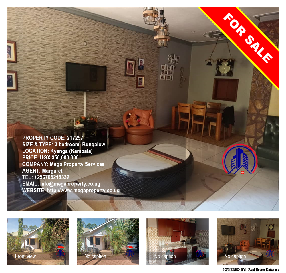 3 bedroom Bungalow  for sale in Kyanga Kampala Uganda, code: 217257