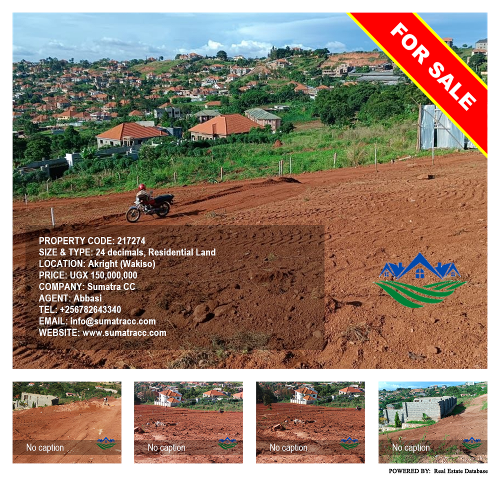 Residential Land  for sale in Akright Wakiso Uganda, code: 217274