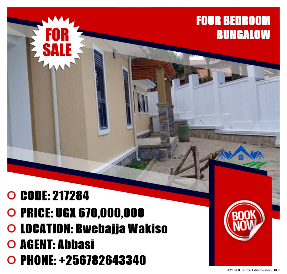 4 bedroom Bungalow  for sale in Bwebajja Wakiso Uganda, code: 217284