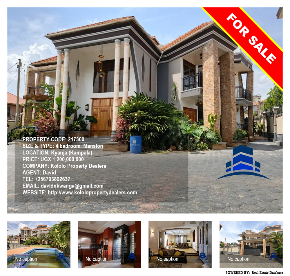 4 bedroom Mansion  for sale in Kyanja Kampala Uganda, code: 217300