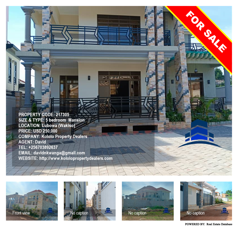 5 bedroom Mansion  for sale in Lubowa Wakiso Uganda, code: 217305