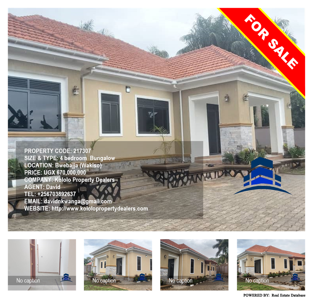 4 bedroom Bungalow  for sale in Bwebajja Wakiso Uganda, code: 217307