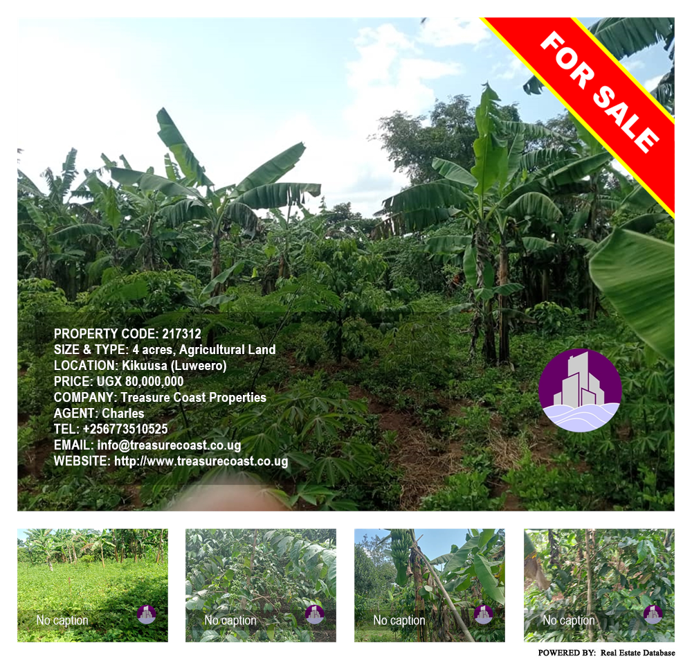 Agricultural Land  for sale in Kikuusa Luweero Uganda, code: 217312