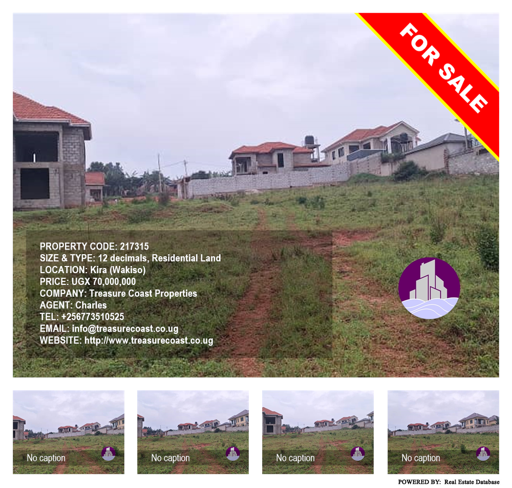 Residential Land  for sale in Kira Wakiso Uganda, code: 217315