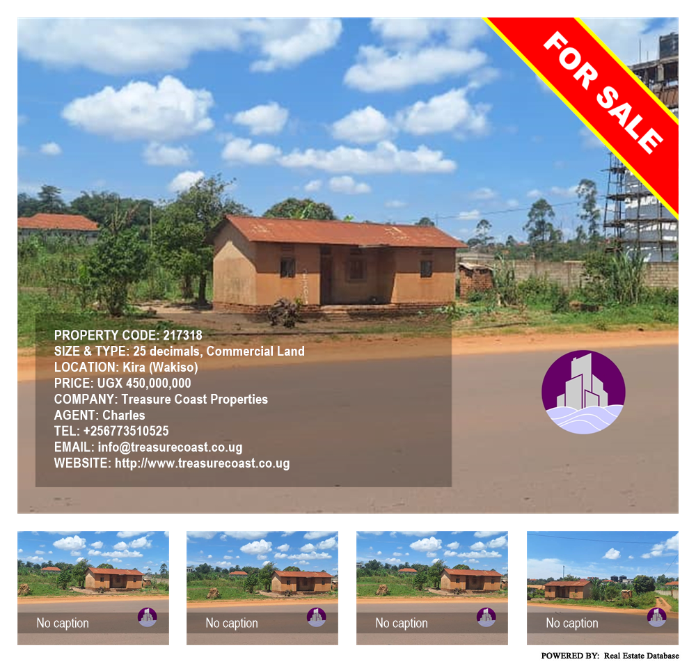 Commercial Land  for sale in Kira Wakiso Uganda, code: 217318