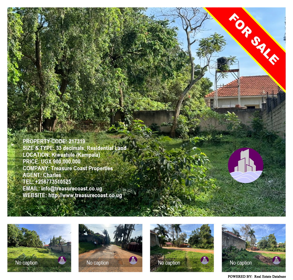 Residential Land  for sale in Kiwaatule Kampala Uganda, code: 217319