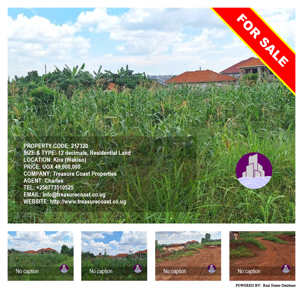 Residential Land  for sale in Kira Wakiso Uganda, code: 217320