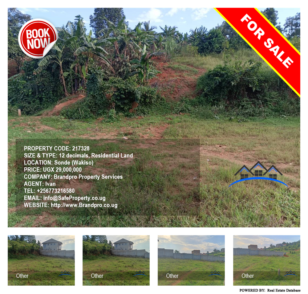 Residential Land  for sale in Sonde Wakiso Uganda, code: 217328