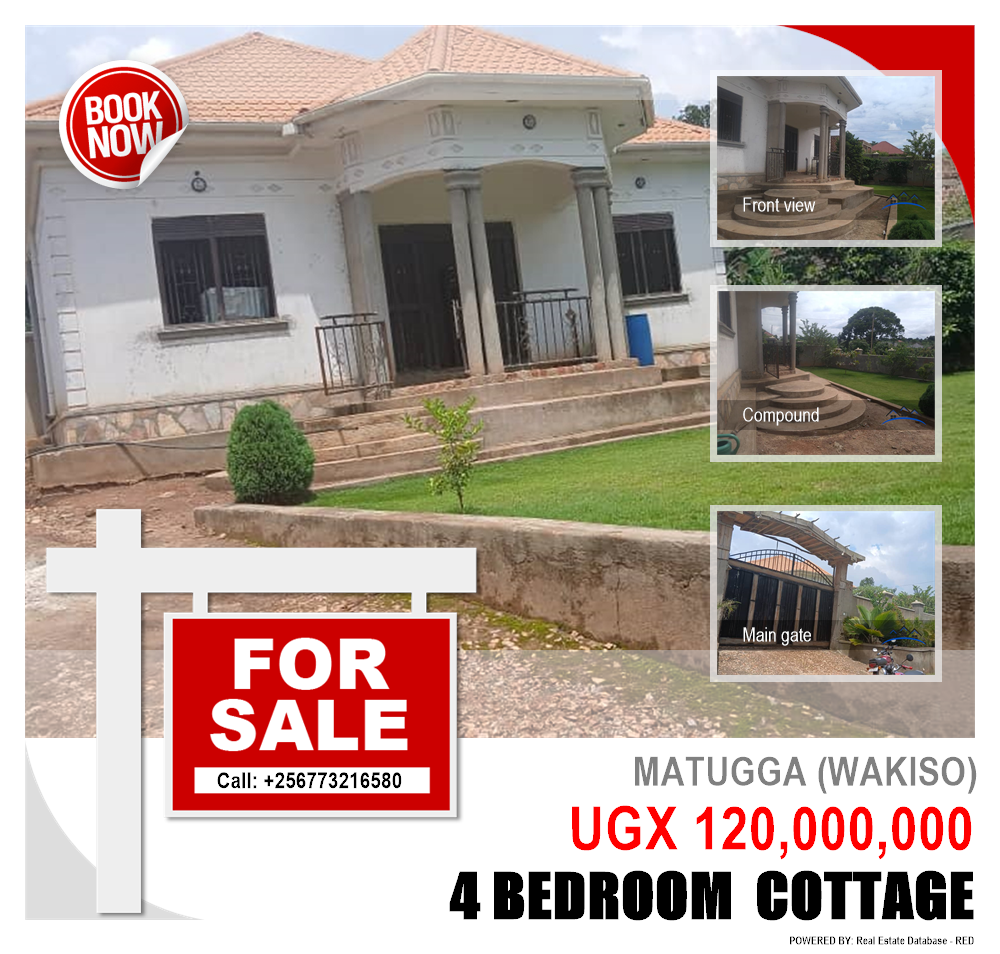 4 bedroom Cottage  for sale in Matugga Wakiso Uganda, code: 217333