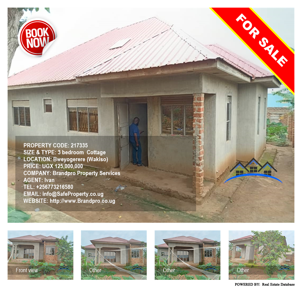 3 bedroom Cottage  for sale in Bweyogerere Wakiso Uganda, code: 217335