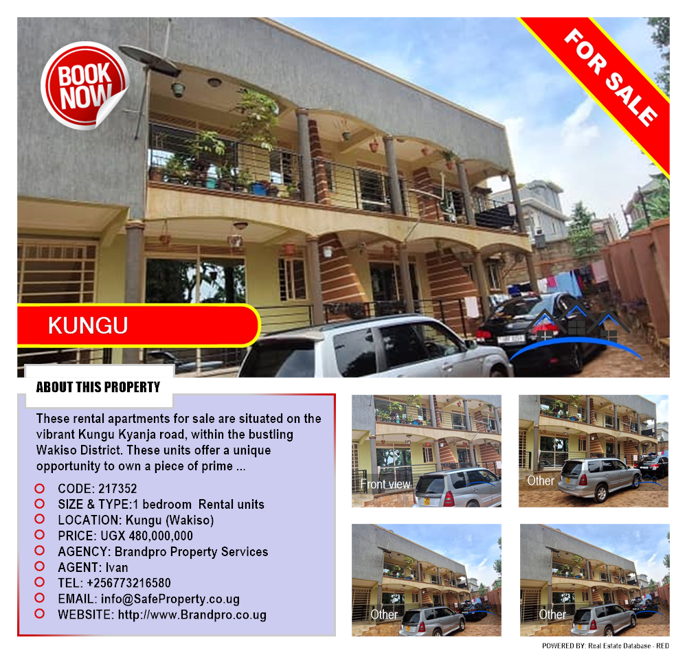 1 bedroom Rental units  for sale in Kungu Wakiso Uganda, code: 217352