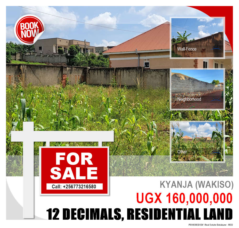 Residential Land  for sale in Kyanja Wakiso Uganda, code: 217354