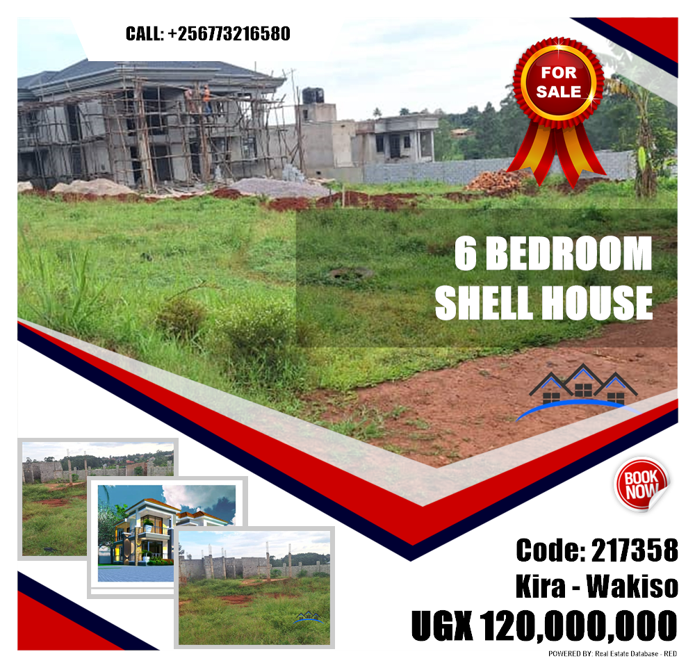 6 bedroom Shell House  for sale in Kira Wakiso Uganda, code: 217358