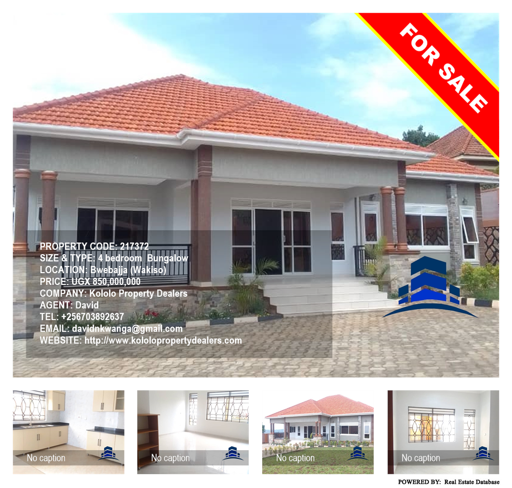 4 bedroom Bungalow  for sale in Bwebajja Wakiso Uganda, code: 217372