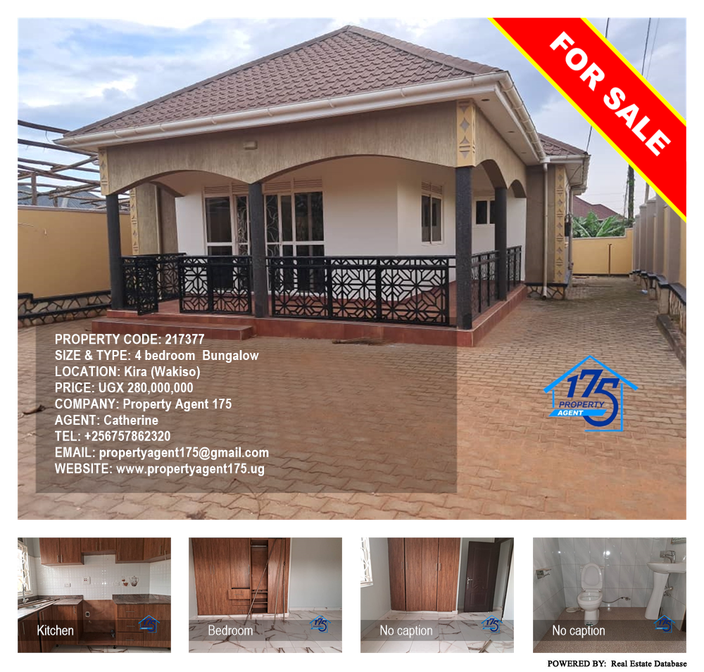 4 bedroom Bungalow  for sale in Kira Wakiso Uganda, code: 217377