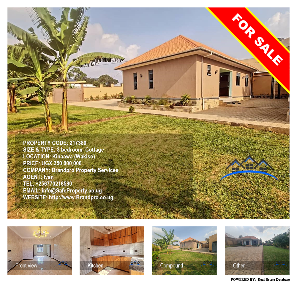 3 bedroom Cottage  for sale in Kinaawa Wakiso Uganda, code: 217380