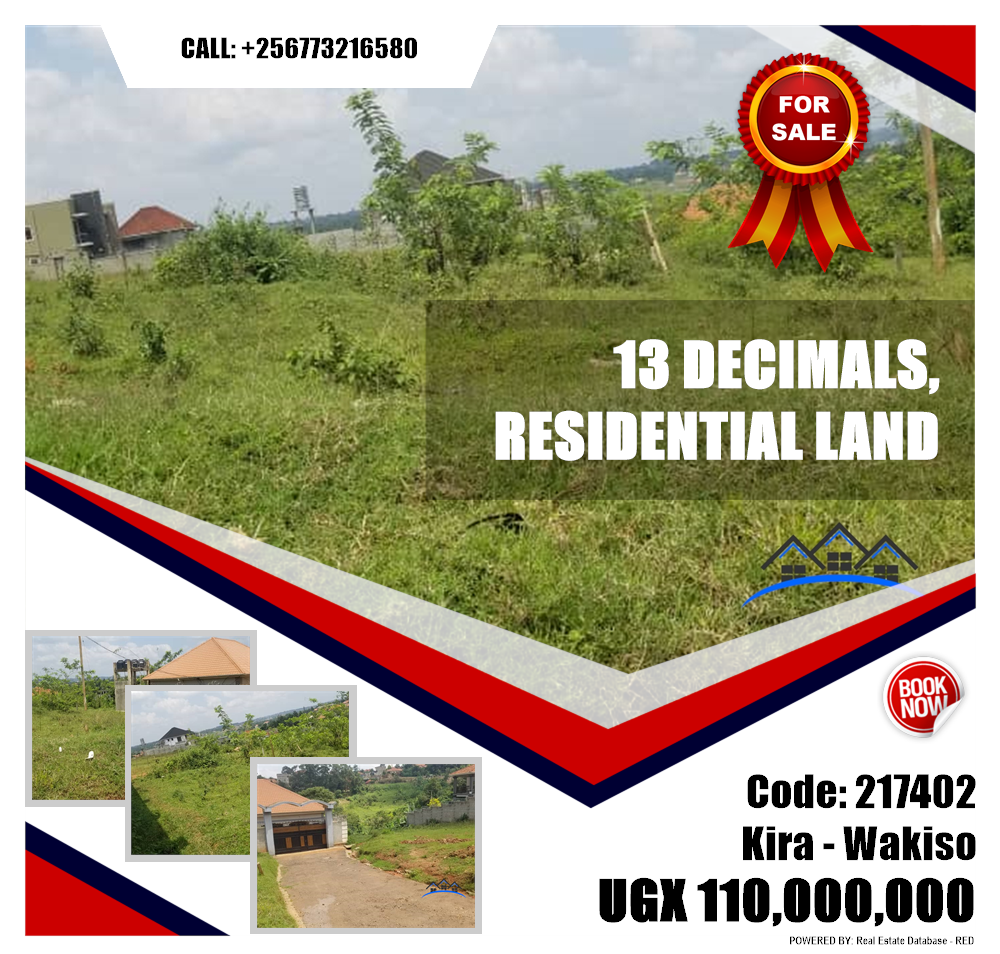 Residential Land  for sale in Kira Wakiso Uganda, code: 217402