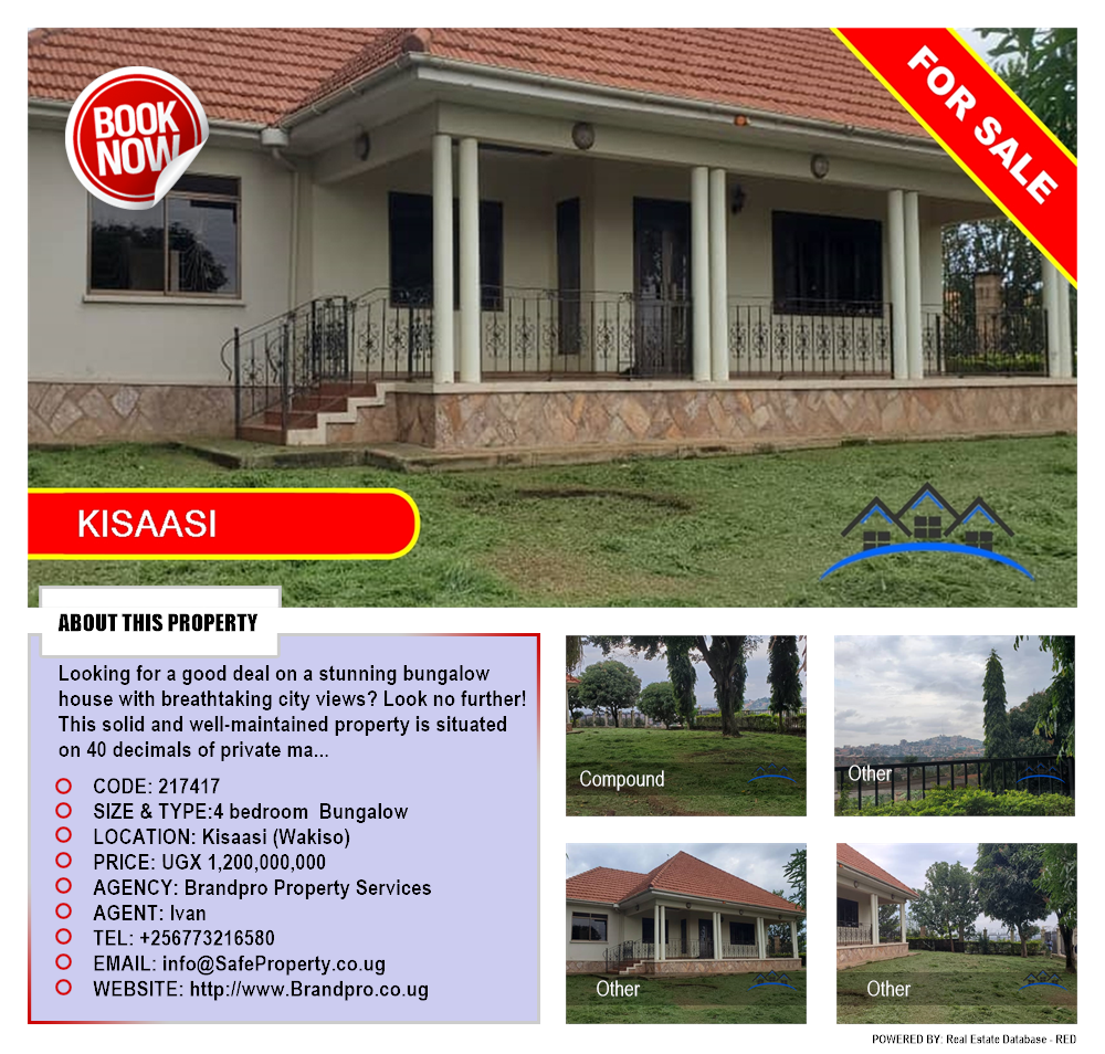 4 bedroom Bungalow  for sale in Kisaasi Wakiso Uganda, code: 217417