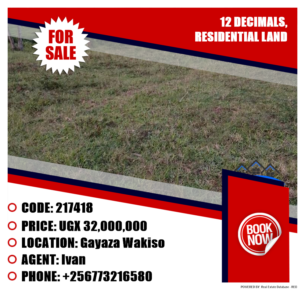 Residential Land  for sale in Gayaza Wakiso Uganda, code: 217418