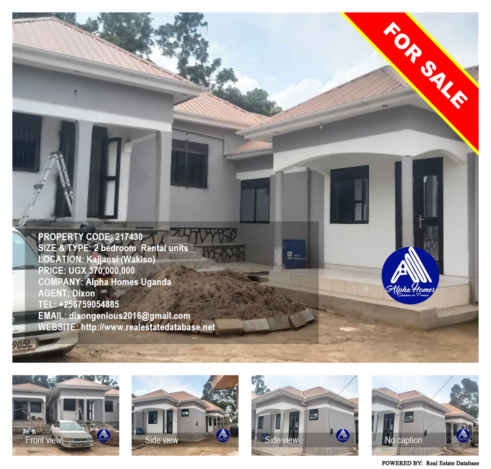 2 bedroom Rental units  for sale in Kajjansi Wakiso Uganda, code: 217430