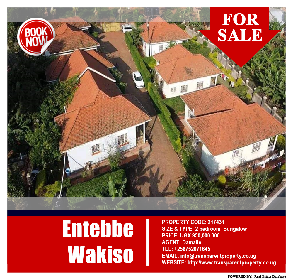 2 bedroom Bungalow  for sale in Entebbe Wakiso Uganda, code: 217431