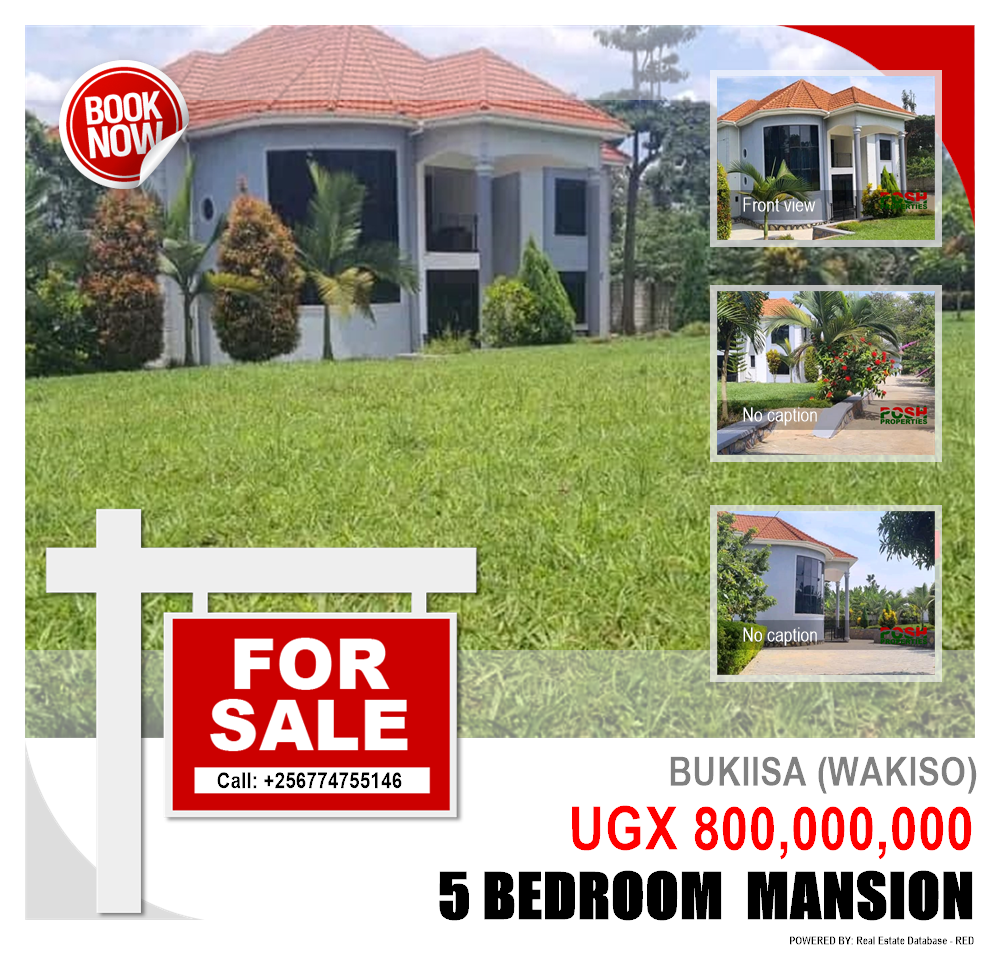 5 bedroom Mansion  for sale in Bukiisa Wakiso Uganda, code: 217446