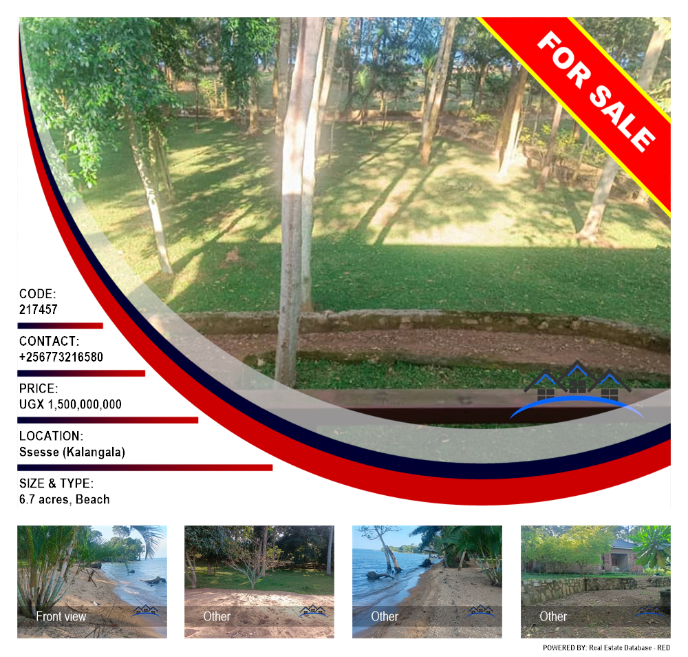 Beach  for sale in Ssesse Kalangala Uganda, code: 217457