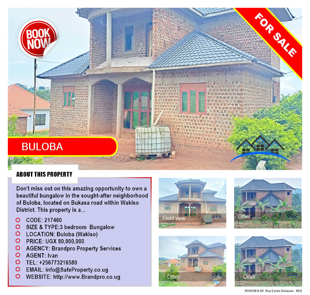 3 bedroom Bungalow  for sale in Buloba Wakiso Uganda, code: 217460