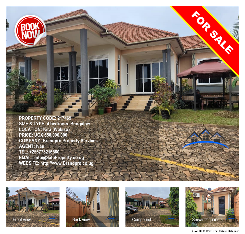 4 bedroom Bungalow  for sale in Kira Wakiso Uganda, code: 217469