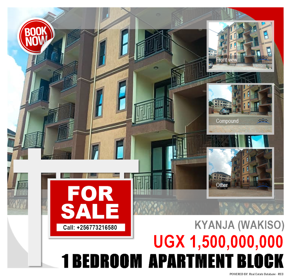 1 bedroom Apartment block  for sale in Kyanja Wakiso Uganda, code: 217514