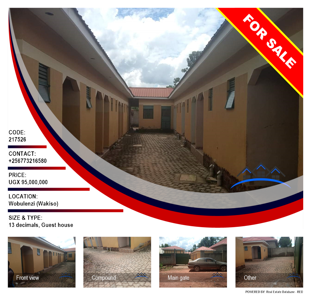 Guest house  for sale in Wobulenzi Wakiso Uganda, code: 217526