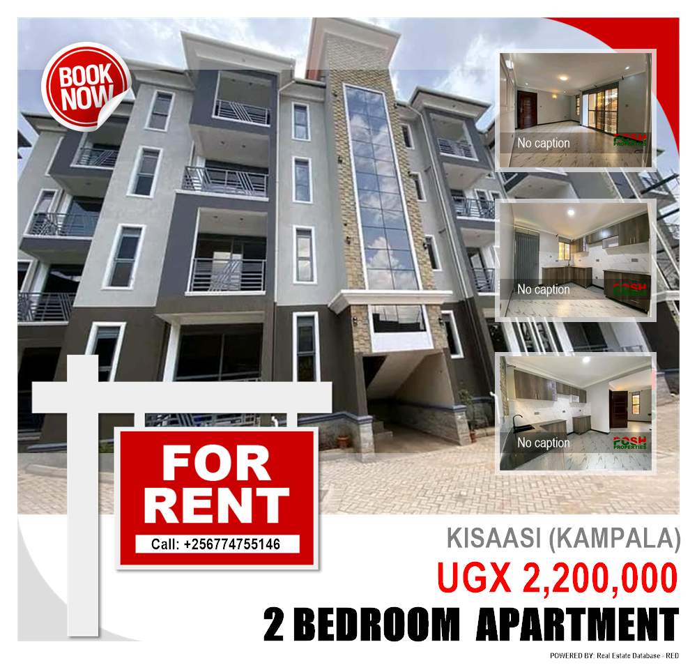 2 bedroom Apartment  for rent in Kisaasi Kampala Uganda, code: 217533