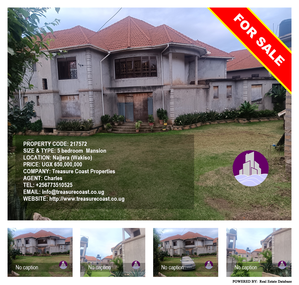 5 bedroom Mansion  for sale in Najjera Wakiso Uganda, code: 217572