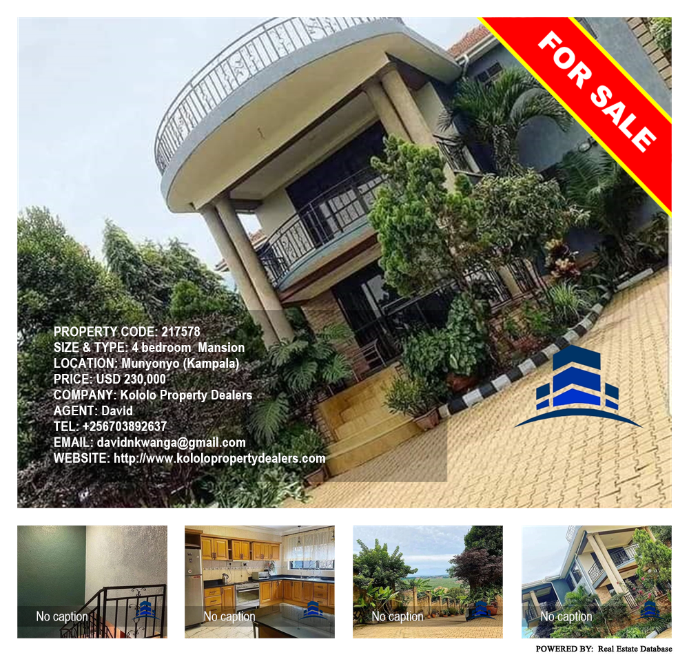 4 bedroom Mansion  for sale in Munyonyo Kampala Uganda, code: 217578