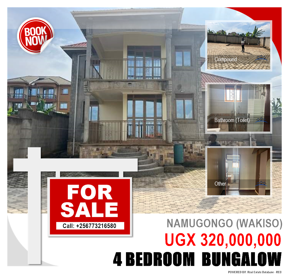 4 bedroom Bungalow  for sale in Namugongo Wakiso Uganda, code: 217601