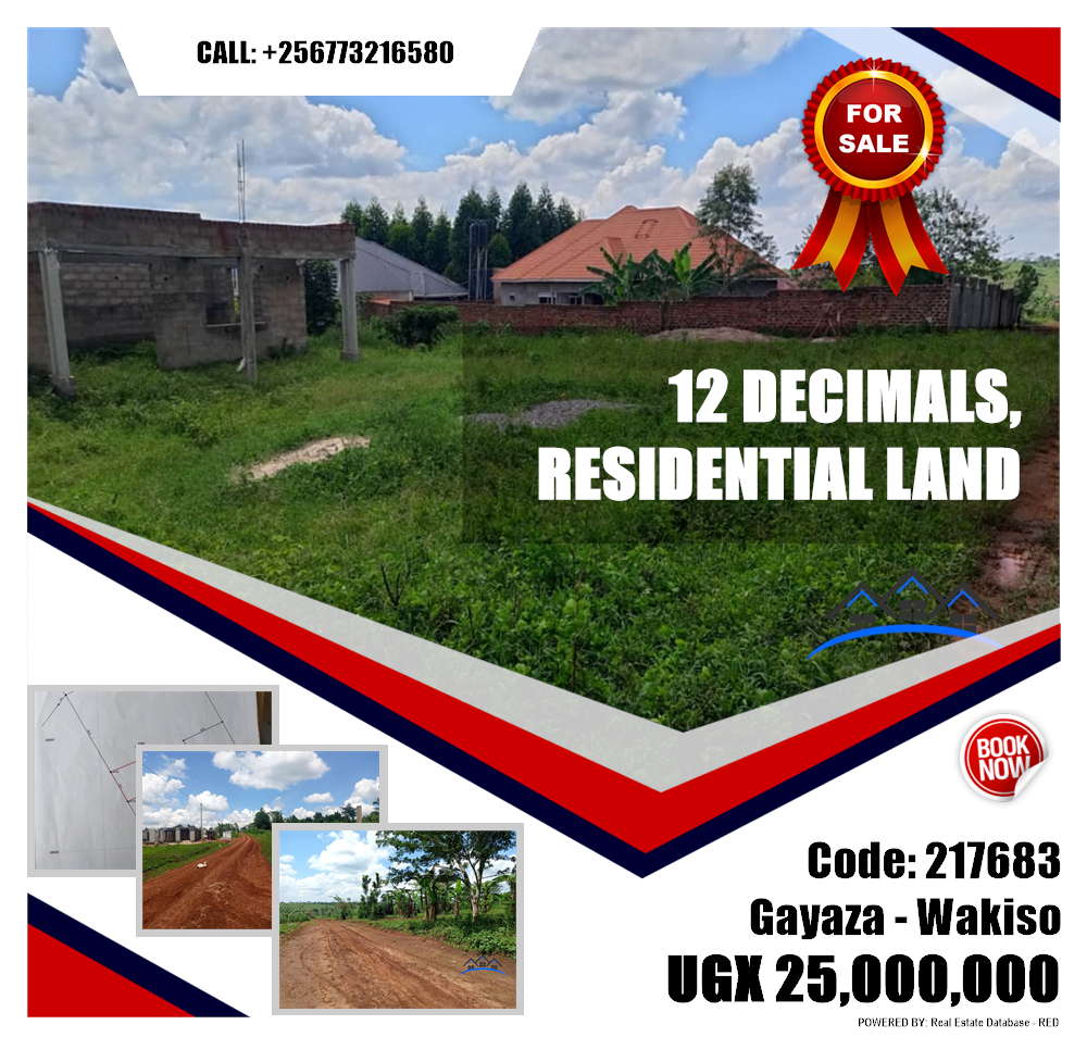 Residential Land  for sale in Gayaza Wakiso Uganda, code: 217683