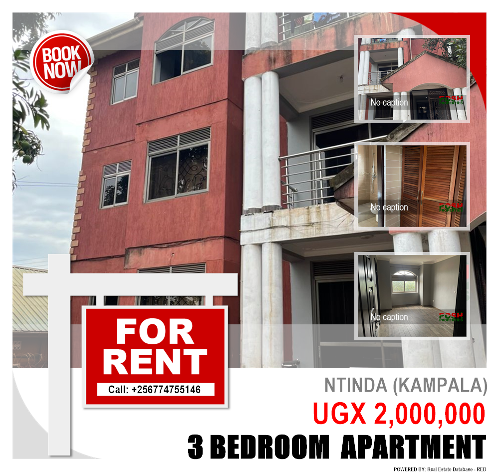 3 bedroom Apartment  for rent in Ntinda Kampala Uganda, code: 217749