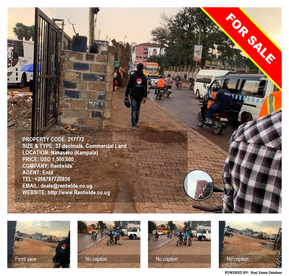 Commercial Land  for sale in Nakasero Kampala Uganda, code: 217772