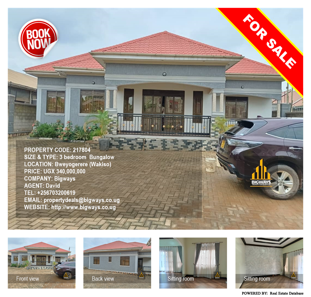 3 bedroom Bungalow  for sale in Bweyogerere Wakiso Uganda, code: 217804