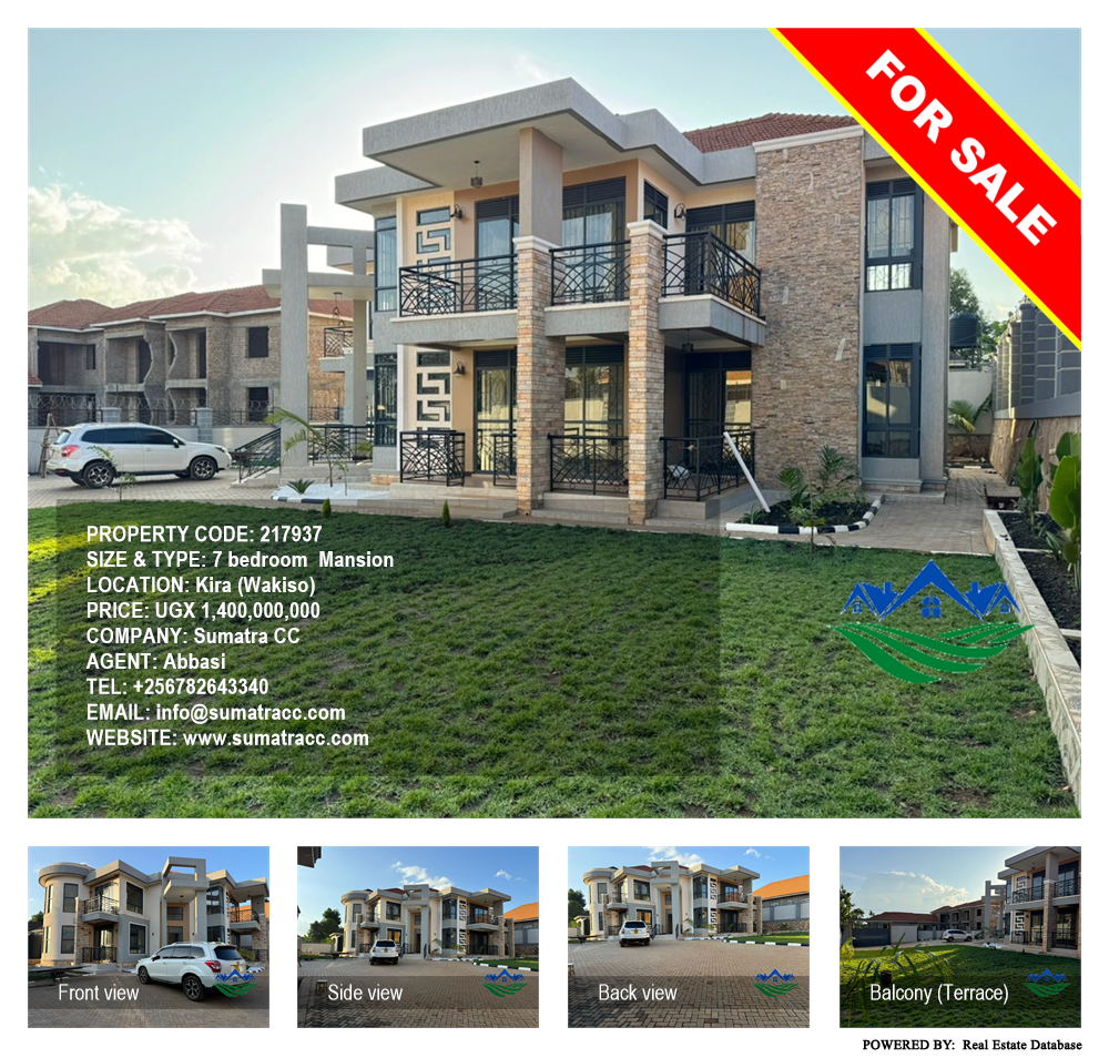 7 bedroom Mansion  for sale in Kira Wakiso Uganda, code: 217937