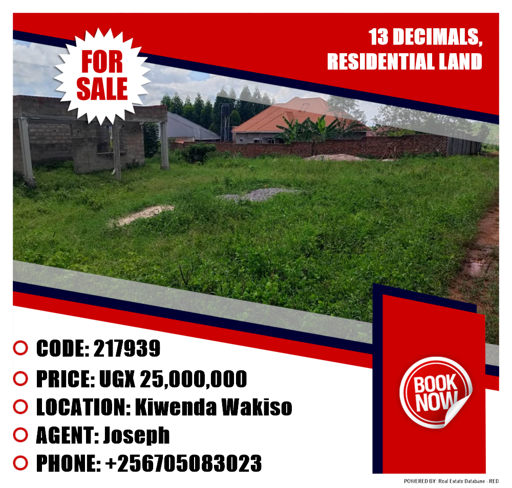 Residential Land  for sale in Kiwenda Wakiso Uganda, code: 217939